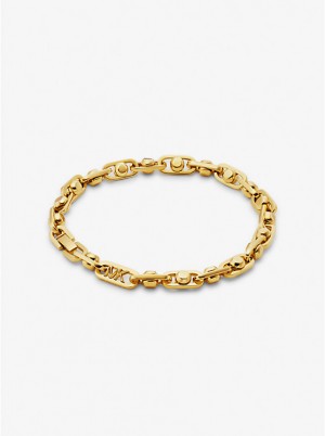 Michael Kors Astor Precious Metal-Plated Brass Link Naisten Rannekoru Kultaiset | FIOKL1512