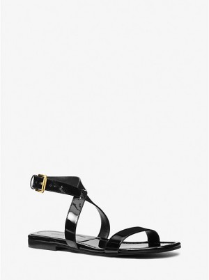 Michael Kors Bridgette Patent Leather Naisten Matalat Kengät Mustat | FIXYN1680