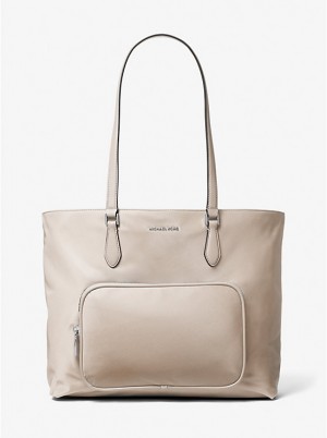 Michael Kors Cara Large Nylon Naisten Tote Vaalean | FIQMX1244
