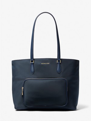 Michael Kors Cara Large Nylon Naisten Tote Laivastonsininen | FIWNC1245