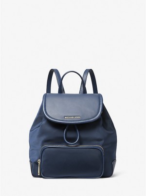 Michael Kors Cara Small Nylon Naisten Reppu Laivastonsininen | FIGSS1073
