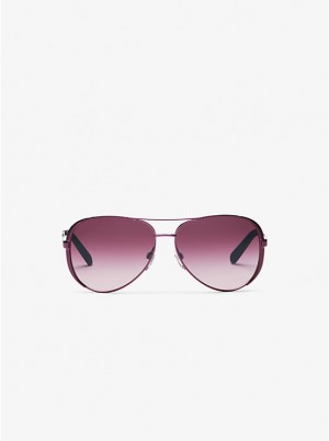 Michael Kors Chelsea Naisten Aurinkolasit PLUM | FIUZC1029