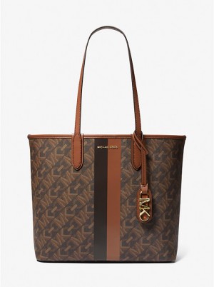 Michael Kors Eliza Large Empire Signature Logo Naisten Tote BROWN/LUGGAGE | FIUZM1250
