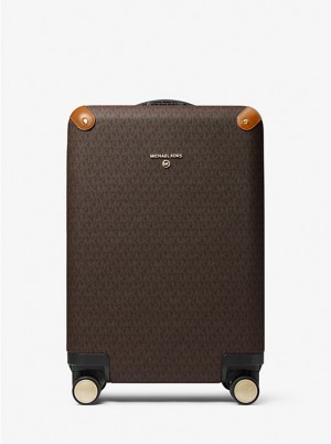 Michael Kors Logo Miesten Matkalaukut BRN/ACORN | FIKOR2145