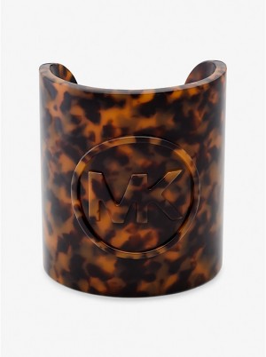 Michael Kors Logo Tortoiseshell Acetate Cuff Naisten Rannekoru TORTOISE | FIPJZ1513