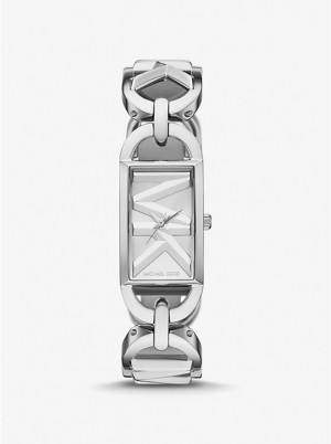 Michael Kors Mini Empire Silver-Tone Naisten Kello Hopea | FIEBR1605