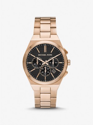 Michael Kors Oversized Lennox Beige Gold-Tone Miesten Kello HUSK | FIKON2058