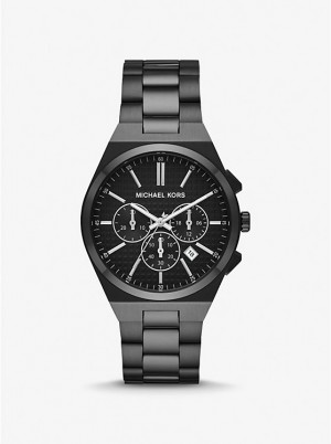 Michael Kors Oversized Lennox Black-Tone Miesten Kello Mustat | FIJPM2059