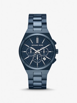 Michael Kors Oversized Lennox Blue-Tone Miesten Kello Laivastonsininen | FIHAM2060