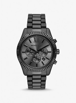 Michael Kors Oversized Lexington Black-Tone Miesten Kello Mustat | FISGR2064