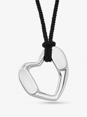 Michael Kors Precious Metal-Plated Brass Heart Naisten Kaulakoru Hopea | FIUZG1562